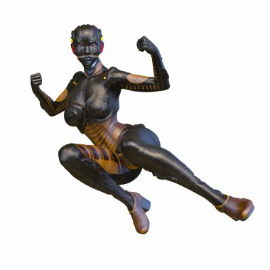 Dişi bir uzaylının 3D görüntüsü