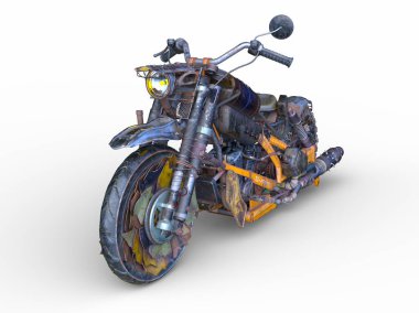 Motosikletin 3D görüntüsü