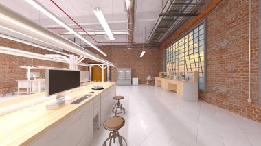 Laboratuvarın 3B görüntülemesi