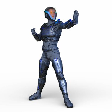 Bir siber adamın 3 boyutlu canlandırması