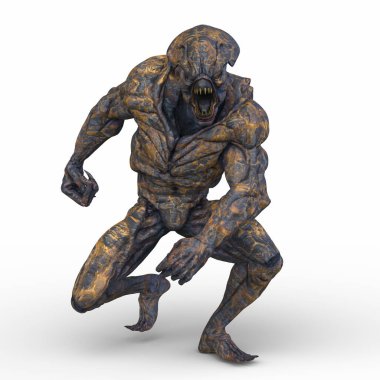 Bir canavarın 3D canlandırması
