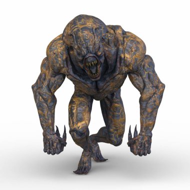 Bir canavarın 3D canlandırması