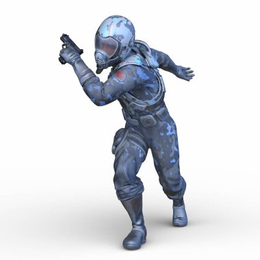 Bir siber savaşçının 3 boyutlu canlandırması