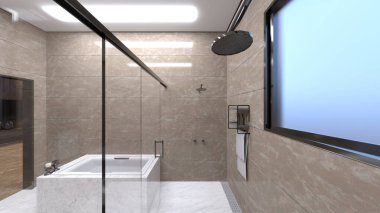 banyo 3D rendering