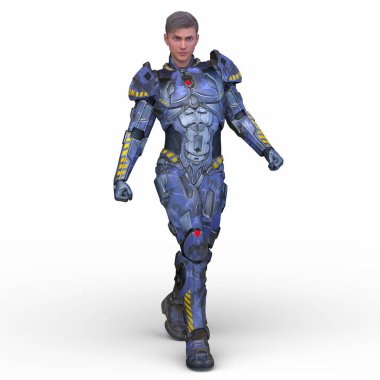 Bir siber adamın 3 boyutlu canlandırması