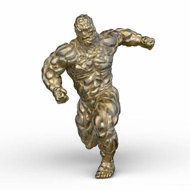 Bir kaya canavarının 3 boyutlu canlandırması