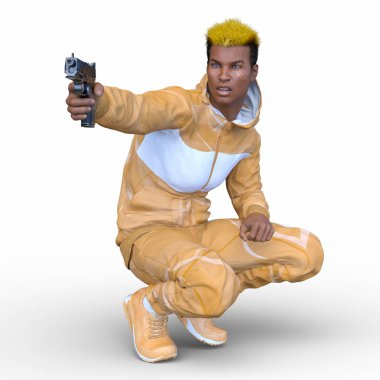 Bir savaşçının 3 boyutlu canlandırması