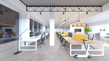 Ofis alanının 3B görüntülemesi