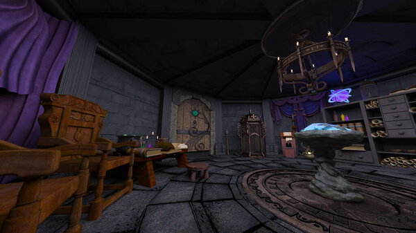 3D rendering of the wizard room