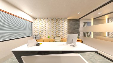 Ofis alanının 3B görüntülemesi