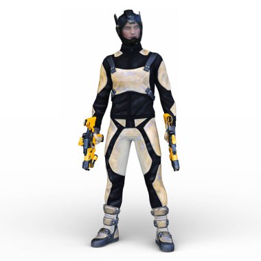 Bir siber savaşçının 3 boyutlu canlandırması