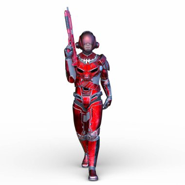 Bir siber savaşçının 3 boyutlu canlandırması