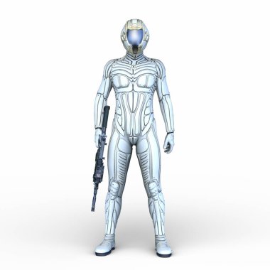 Bir siber savaşçının 3 boyutlu canlandırması