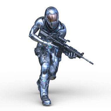 Bir siber savaşçının 3 boyutlu canlandırması