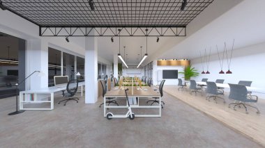 Ofis alanının 3B görüntülemesi