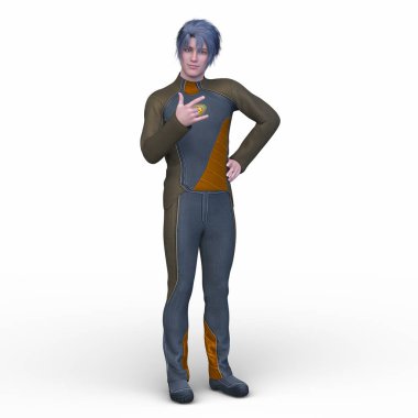 Bir siber adamın 3 boyutlu canlandırması