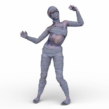 Üç boyutlu mumya kadın tasviri