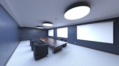 Konferans odasının 3D görüntülemesi