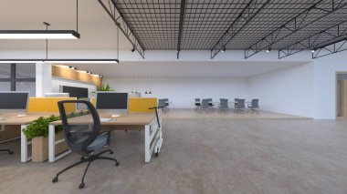 Ofis alanının 3B görüntülemesi