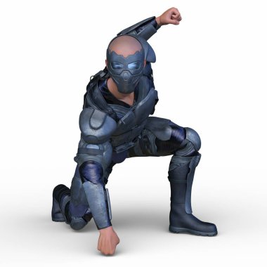 Bir siber adamın 3 boyutlu canlandırması