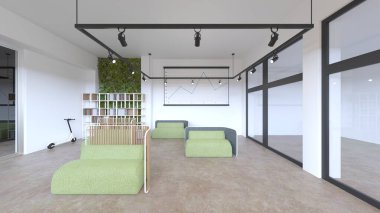 Ofis alanının 3B görüntülemesi