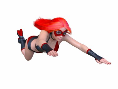 Bir siber kadının 3 boyutlu canlandırması