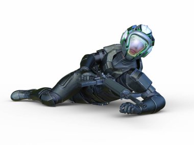 Bir siber savaşçının 3 boyutlu canlandırması