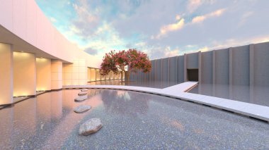 Müzenin belirgin dairesel şekilli 3D görüntüsü