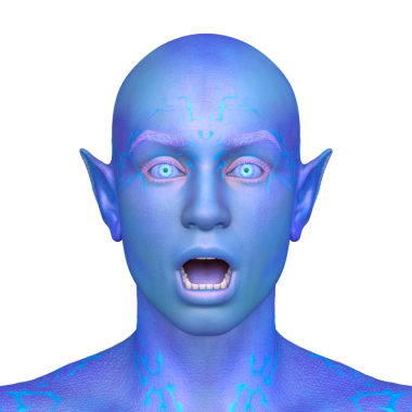 Genç bir iblisin 3 boyutlu canlandırması