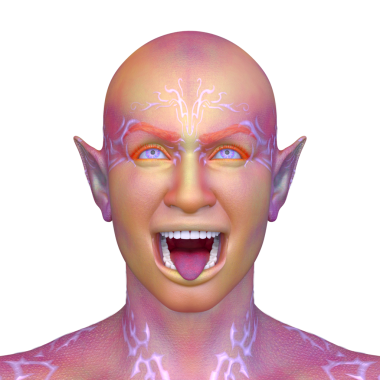 Genç bir iblisin 3 boyutlu canlandırması