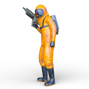 Bir siber savaşçının 3 boyutlu canlandırması