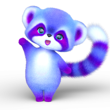 Bir rakunun 3 boyutlu canlandırması