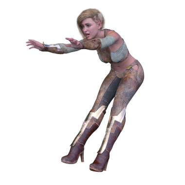 Bir siber kadının 3 boyutlu canlandırması