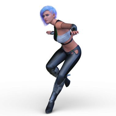 Bir siber kadının 3 boyutlu canlandırması