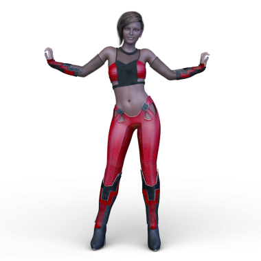 Bir siber kadının 3 boyutlu canlandırması