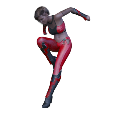 Bir siber kadının 3 boyutlu canlandırması