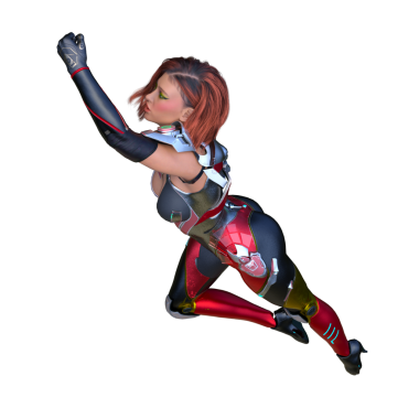 Bir siber kadının 3 boyutlu canlandırması