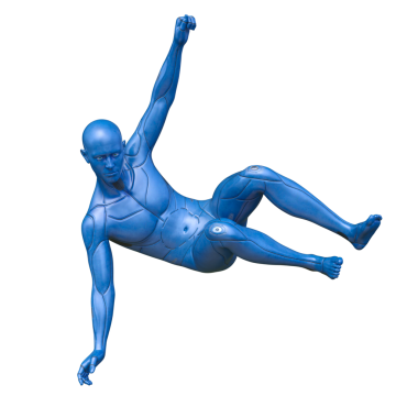 erkek bir cyborg 3D render