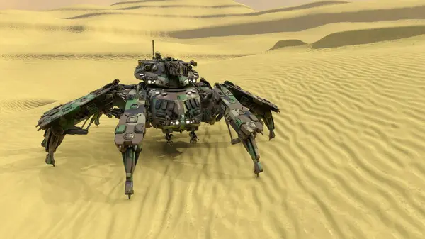 stock image 3D rendering of a battle robot