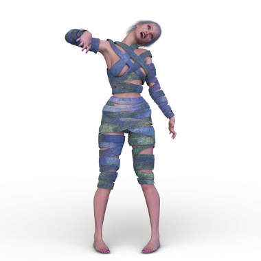 Üç boyutlu mumya kadın tasviri