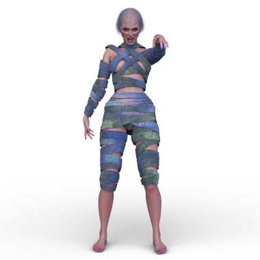 Üç boyutlu mumya kadın tasviri