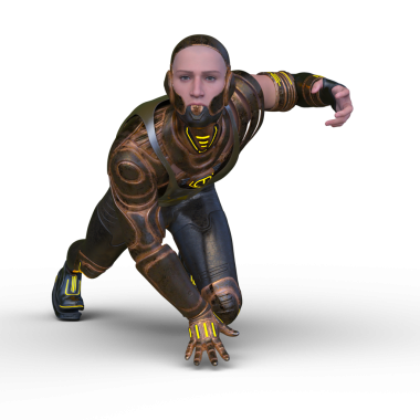 Bir siber adamın 3 boyutlu canlandırması