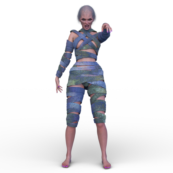 Üç boyutlu mumya kadın tasviri