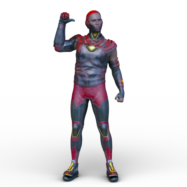 Bir siber adamın 3 boyutlu canlandırması