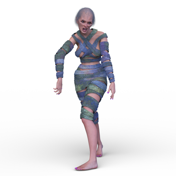 Üç boyutlu mumya kadın tasviri