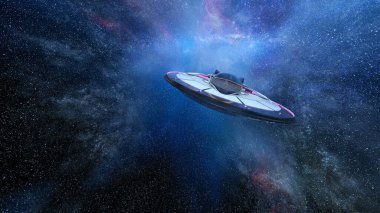 UFO 'nun 3B canlandırması.