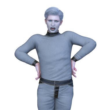 Poz veren bir adamın 3B görüntüsü