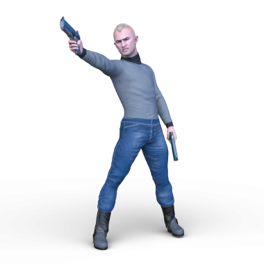 Bir savaşçının 3 boyutlu canlandırması