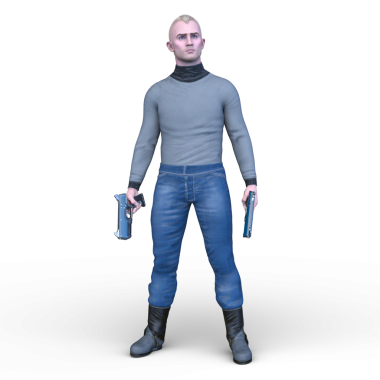 Bir savaşçının 3 boyutlu canlandırması