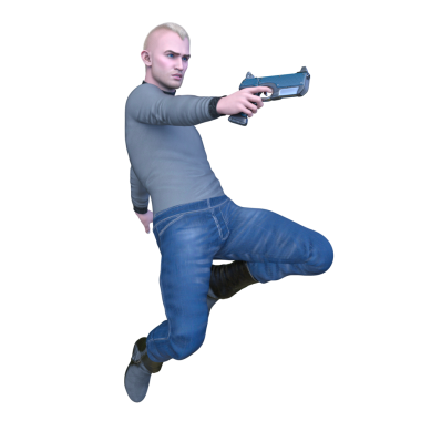 Bir savaşçının 3 boyutlu canlandırması